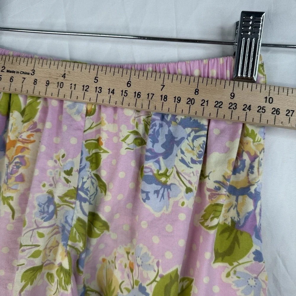 Matilda Jane Girls pants Pink Yellow Maple Sugar Big‎ Ruffles Good Hart Pants 6